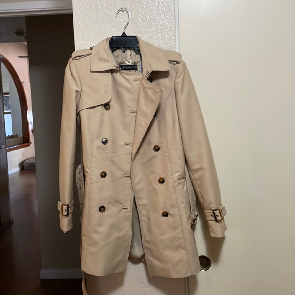 Zara khaki trench coat
